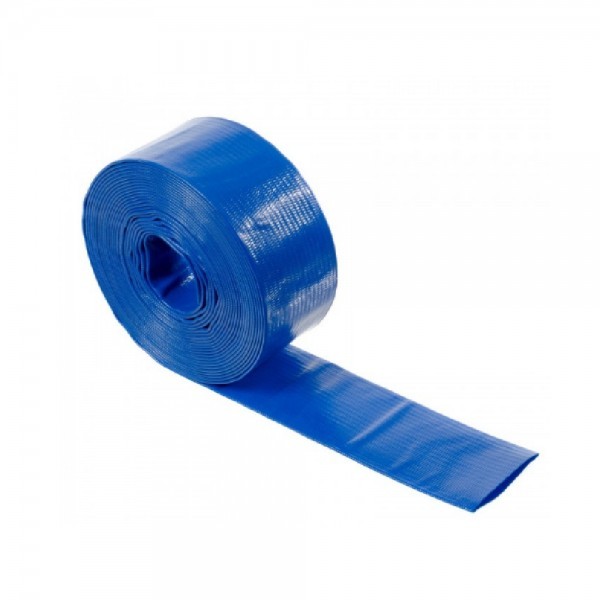 25 Espiroflex plakana PVC šļūtene ūdens un citu šķidru produktu transportēšanai.
